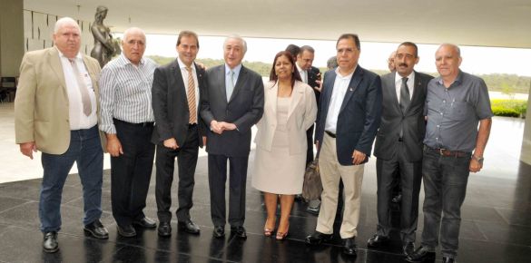 Sindicalistas com Michel Temer