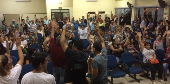 Servidores poderão fazer nova assembleia diante da prefeitura de Guarujá/SP
