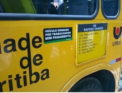 Motoristas e cobradores da Grande Curitiba entram em greve