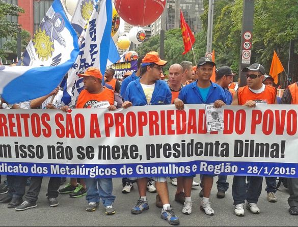 Ato dia 28012015 Sindicato dos Metalurgicos de Guarulhos e Regiao Arquivo Agencia Sindical