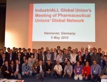Químicos da Força na Conferência Mundial da IndustriALL Global Union das Industrias Químicas e Farmacêuticas