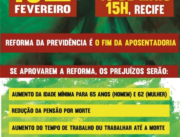 Força Sindical de Pernambuco participa de ato nesta segunda (19)