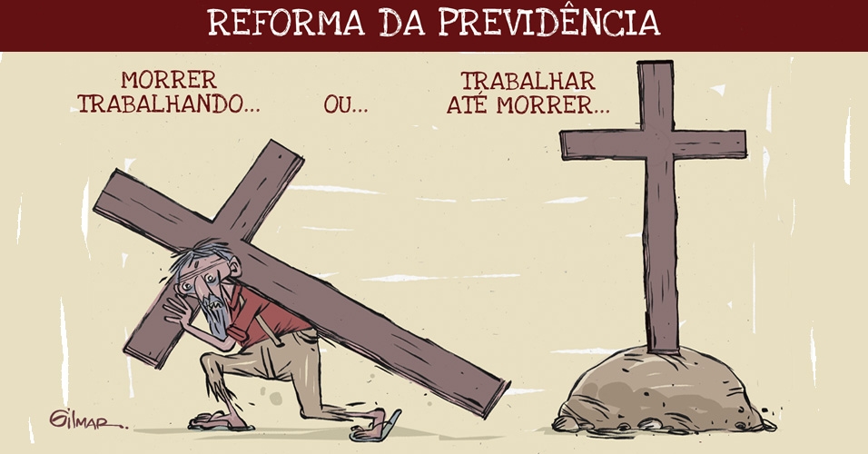 Resultado de imagem para reforma da previdencia charges