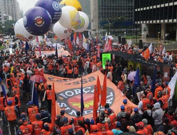 Protesto contra política econômica