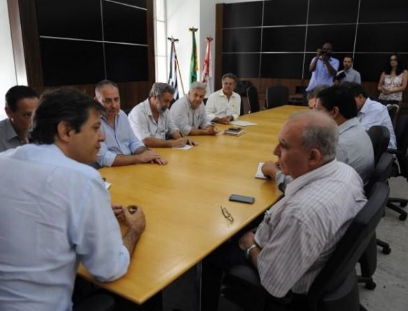 Reunião com prefeito Haddad sobre a 8ª Marcha da Classe Trabalhadora