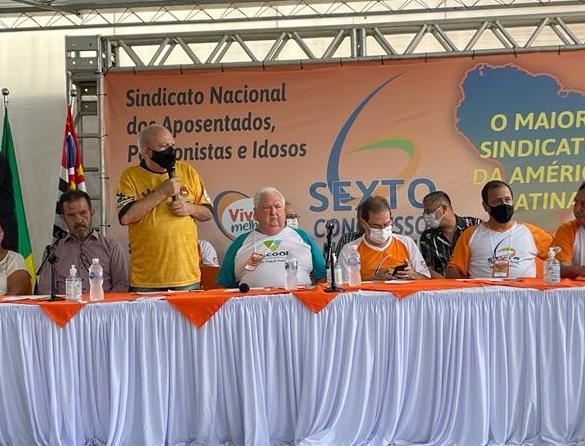 Presidente da Força participa do 6º Congresso Nacional do Sindicato Nacional dos Aposentados